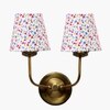 Devansh Metal Electric Wall Light in Gold Colour with Multi Shade Count of 2 Lights