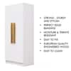 Hexa Red Wooden 2 Door Wardrobe with 4 Shelves in Frosty White Colour