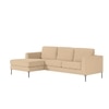 Modernelegance Wood Right Aligned 3-Seater With Upholstery Non Storage Sofa In Beige Colour