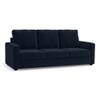 Apollo Sofa Set (Colour : Sea Port Blue Velvet, Cushion : Hard, Back Type : High Back, Seater : 3+1+1)