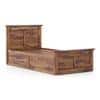 Fidora Solid Wood Single Storage Bed In Teak Finish