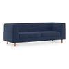 Rubik Premium 3 Seater Fabric Sofa in Lapis Blue Colour