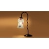 Multicolor Mosaic Glass Zig Zag Curvy Table lamp with Iron Base (EN07)