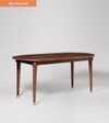Pearn Solid Wood Dining Table In Light Brown Finish