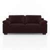 Esquel Premium 3 Seater Fabric Sofa in Deep Plum Velvet Colour