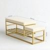 Goldenstride Metal Rack in Beige Colour