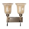 Eliante Modern Wall Lights Mild Steel & Glass Material Gold & Champaign Finish