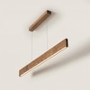 Slimline 48 Brown Solid Wood Single Hanging Light