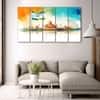 The Castle Decor India Flag Wall Painting Wooden Framed 27x48 Inch