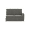 Apollo Compact Sofa (Colour : Ash Grey Velvet, Cushion : Hard, Back Type : High Back, Seating Capacity : Left Aligned 2 Seater + Left Aligned Chaise)
