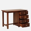 Sheesham Wood Study Table In Scratch Resistant Honey Oak Finish With Drawers