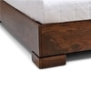 Ohio Solid Wood Queen Size Non Storage Bed In Teak Finish