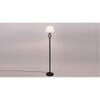 Gabrielle Black Cotton Shade Floor Lamp