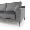 Brezza Sectional Fabric Sofa - Dark Grey