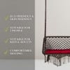 Swingzy Premium Large Double Seater Swing Chair with Cushion Brown