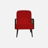 Haden Ratan Accent Chair in Red Colour