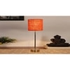 Orange Jute with Metal Gold Table Lamp