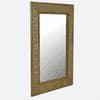 Tito Mango Wood Inlay Brass Tall Wall Mirror