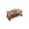 Alison Sheesham Wood Coffee Table In Teak Finish