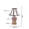 Devansh Multi Cotton Shade Lamp With Wood & Mosaic Glass Base For Decoration/Office/Home/Gifting/Study For Decoration/Office/Home/Gifting/Study