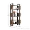 Hexa Engineered Wood Bookshelf Multipurpose Storage Rack in Giant Wood and Frosty White