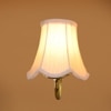 Devansh Gold Wall Mounted Lamp With Off-White Cotton Shade