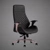 Kepler Brooks Atlas Premium Leatherette Office Desk Chair in Black Colour