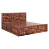 Keaton Sheesham Wood Queen Size Bed Box Storage Honey OakOak Finish (60 x 78 inches)
