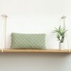 Shannon Mint Cotton Knitted Cushion Cover 12X20 Inches