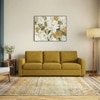 Apollo Compact High Back 3 Seater  Fabric Sofa In Olive Green Colour