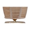 Logan Dholak Bamboo table lamp with White Brushed wood base
