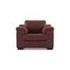 Trissino 1 Seater Premium Italian Leather Sofa In Bordeaux