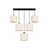 Devansh Solid Wood Electric Wall Light in Brown Colour with Orange Shade Count of 1 Light