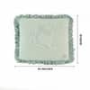 Ruffle Pistachio Green  And Olive Cotton Cushion Cover 16X16  Inches