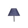 Siobhan Blue Jute shade with Iron floor lamp