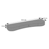 Rhine Wall Shelf In Danish Walnut Finish