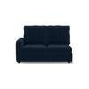 Apollo Compact Sofa (Colour : Sea Port Blue Velvet, Cushion : Soft, Back Type : High Back, Seating Capacity : Right Aligned 2 Seater + Right Aligned Chaise + Ottoman)