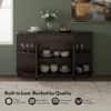 Ramore Solid Wood Sideboard in Mahogany Finish