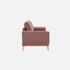 Nency Velvet 3 seater Sofa Peach