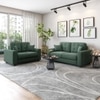 Payton 2 Seater Fabric Sofa in Fern Green Colour