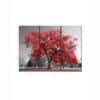 Truss Pcs Red Grey Tree Canvas Wall Prints Canvas Wall Prints Set of 3 Multicolor Matte