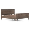 Baori Solid Wood King Size Nonstorage Bed In Danish Walnut Finish