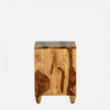 Rehan Solid Wood Bedside Table in Brown Colour