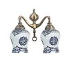 Devansh Metal Electric Wall Light in Multi Colour with Multi Shade Count of 2 Lights