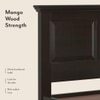 Alexandra Solid Wood Single Size Bed Without Storage (American Walnut Finish)