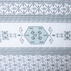 Blue And White Floral 400 Tc  Cotton Fitted  Queen Size Bedsheet With 2 Pillow Cover