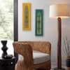 Desert Art MDF Wall Hanging Frame 10 x 21 Inch Set of 3 in Multicolour