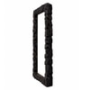 Rift Black Charcoal Finish Wall Mirror