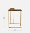 Aureum Metal Side Table in Gold Colour