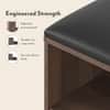 Alex 21 Pair Shoe Cabinet in Classic Walnut Finish